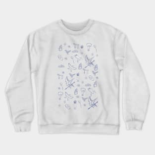 Hunger Games quality pattern sketch - green Crewneck Sweatshirt